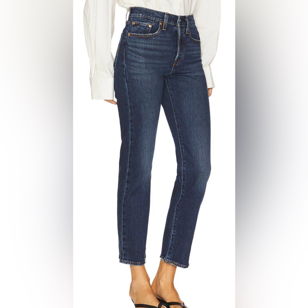 Levi’s Wedgie Straight Blue Jeans | Button Fly | Indifferent Indigo | 26/28/24”